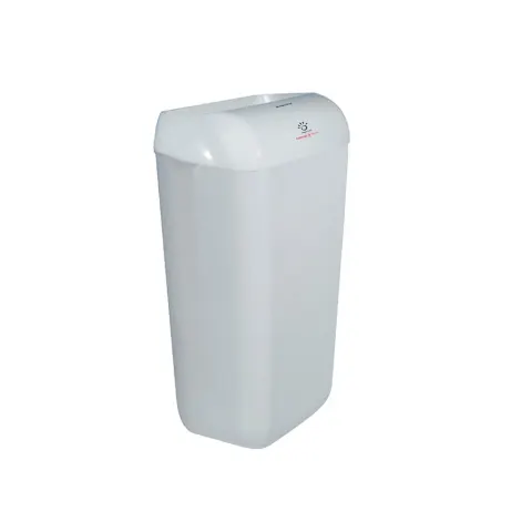 Coș pentru prosoape Papernet cu capac, 23 l, 33 x 22 x 49 cm, Alb