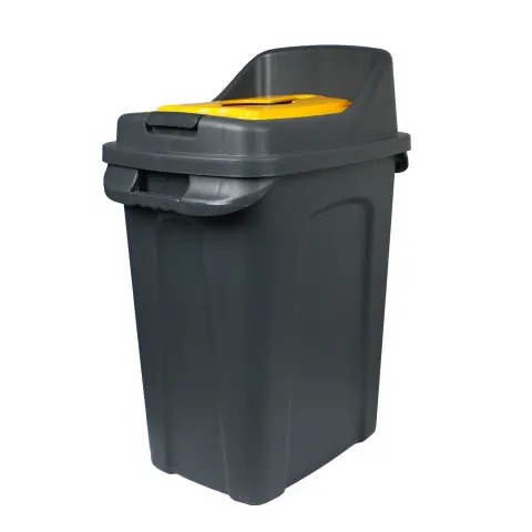 Coș de reciclare Planet, 50 L, galben