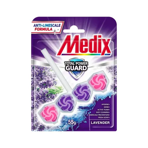 Odorizant pentru toaletă Medix WC Fresh Drops, lavandă, 55 g