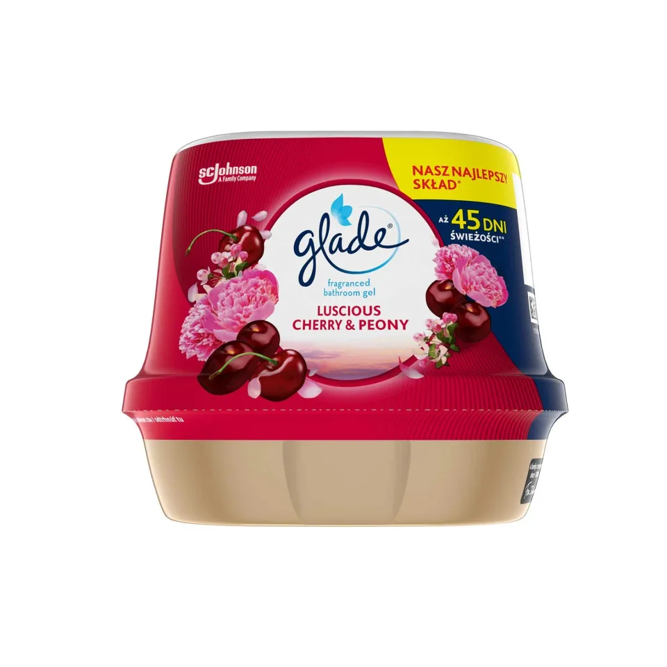 Odorizant Glade Cherry&Peony Luscios, gel, 180 ml
