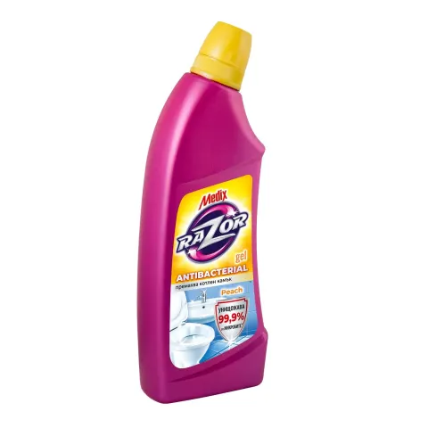 Agent de curățare pentru toaletă Medix Razor Peach, gel, 750 ml
