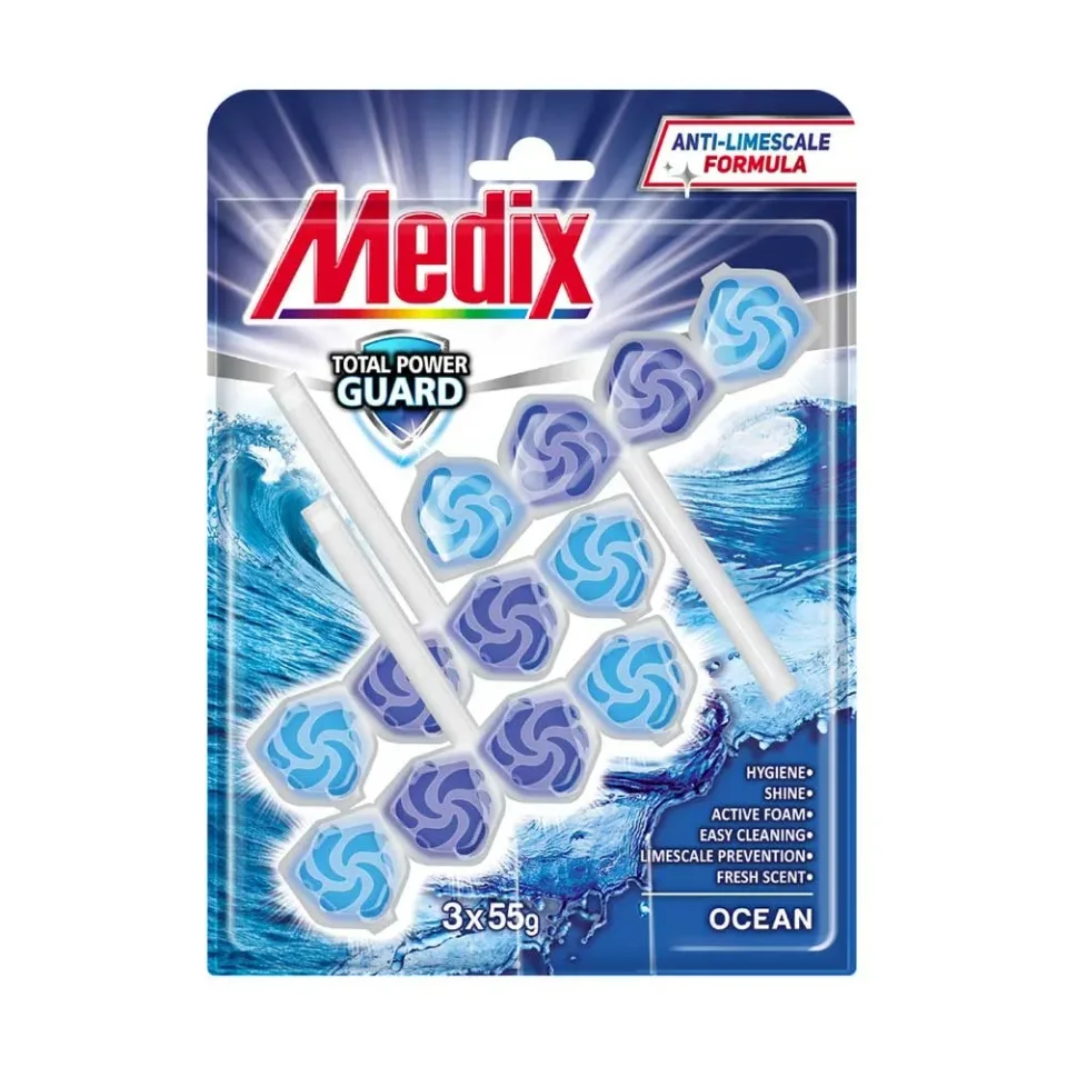 Odorizant pentru toaletă Medix WC Ocean, 55 g, 3 bucăți