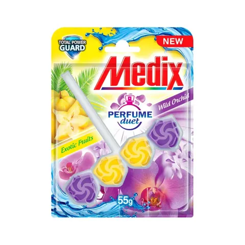 Parfum pentru toaletă Medix Perfume Duet, Fructe & Orhidee, 55 g