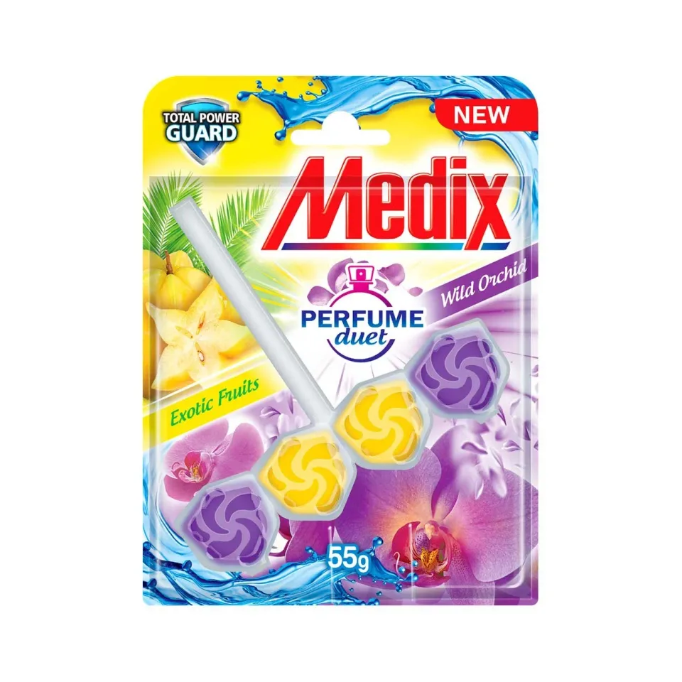Parfum pentru toaletă Medix Perfume Duet, Fructe & Orhidee, 55 g