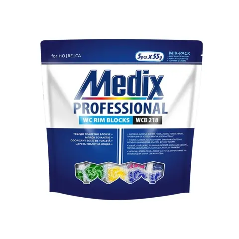 Odorizant pentru toaletă Medix WC B 218, bloc dur, 5 bucăți
