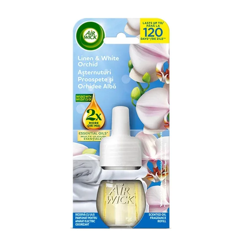 Rezervă Air Wick Extra Oils, Orhidee Albă, 19 ml