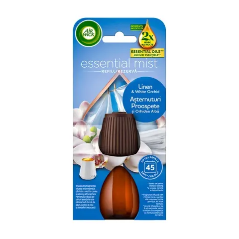 Air Wick Rezervă Aroma Mist, tandrețe și orhidee albă, 20 ml