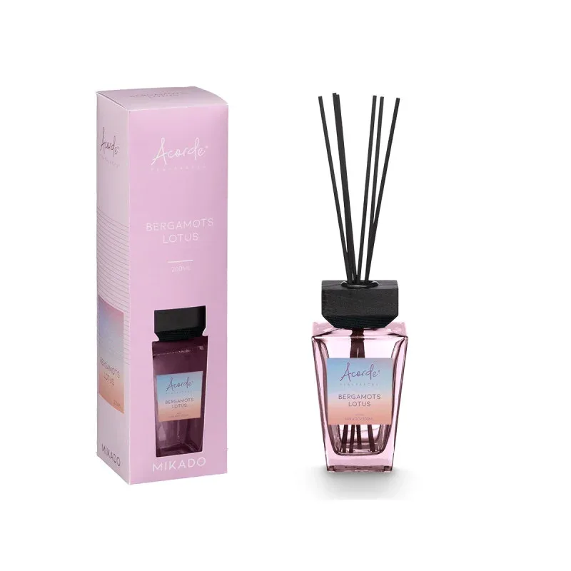 Difuzor cu bețișoare Acorde, Bergamots Lotus, 200 ml