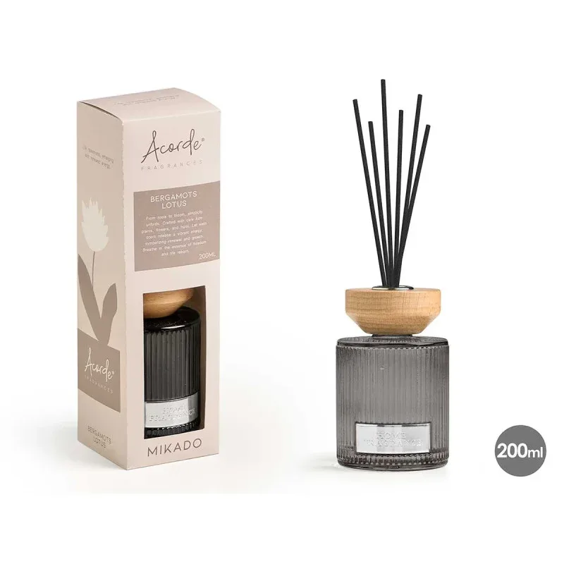 Odorizant Acorde Mikado, bețișoare, Bergamotă Lotus, 200 ml