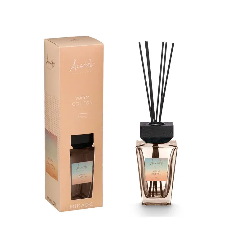 Odorizant Acorde bețișoare, Warm cotton, 200 ml