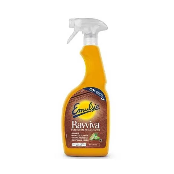 Detergent pentru curățarea pielii Emulsio Ravviva Pelle e Cuoio, 600 ml