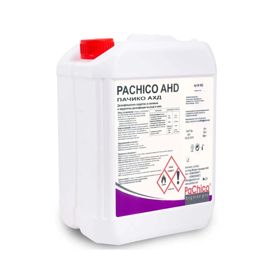 Dezinfectant pentru mâini PaChico AHD, profesional, 5 L
