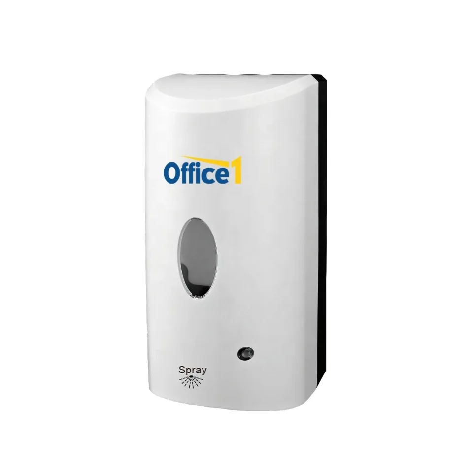 Dispenser pentru dezinfectant spray Office 1, cu senzor, 1 L, alb