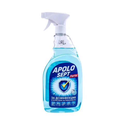 Dezinfectant Apolo Sept Forte, cu pompă, pentru suprafețe, 750 ml