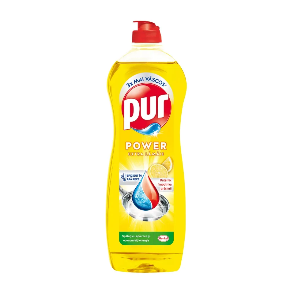 Detergent de spălat vase Pur Duo Power, lămâie, 750 ml