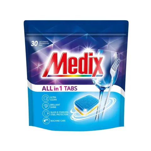 Tablete pentru mașina de spălat vase Medix All in one, 30 bucăți