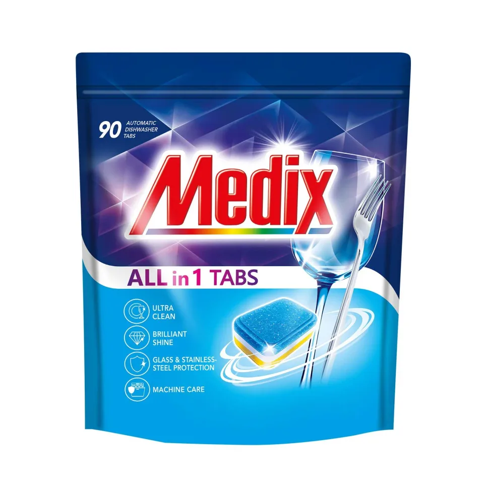 Tablete pentru mașina de spălat vase Medix All in one, 90 bucăți