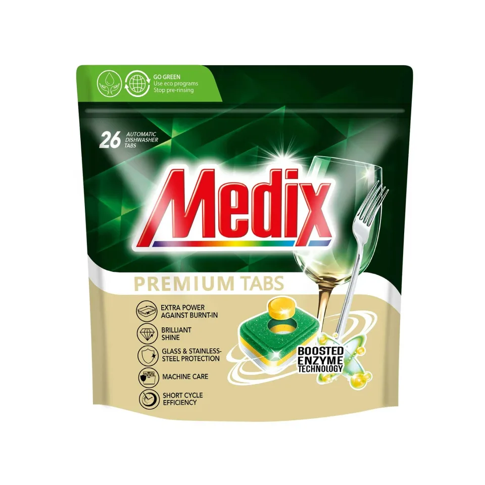 Tablete pentru mașina de spălat vase Medix Premium, 26 bucăți