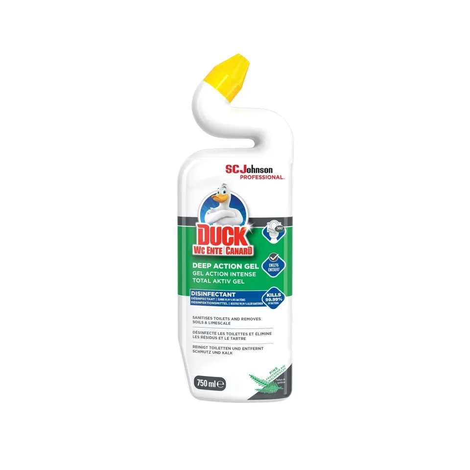Agent de curățare pentru toaletă Duck Total Active Gel Pin, 750 ml