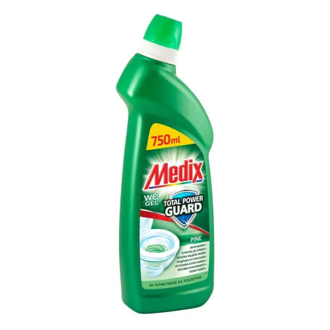 Detergent pentru toaletă Medix Total Power Guard, pin, 750 ml, verde închis