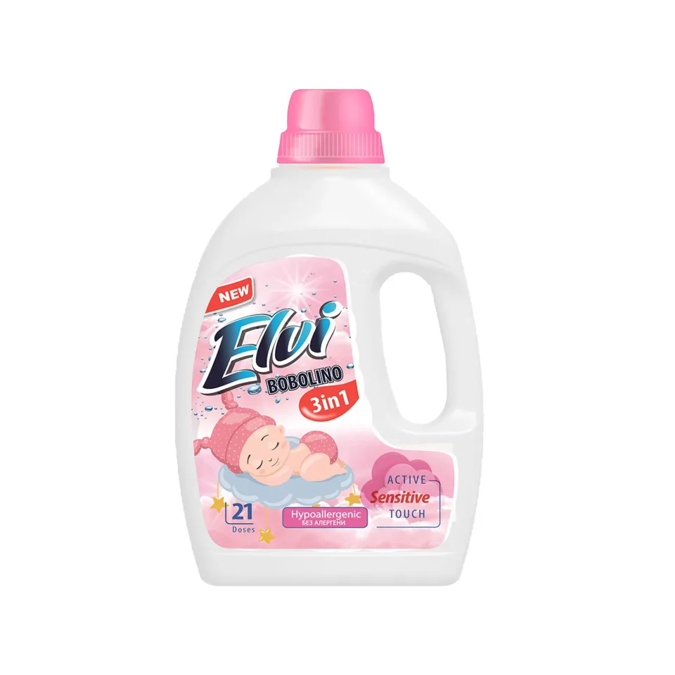 Detergent pentru rufe Elvi Bobolino, lichid, pentru copii, 1.5 L
