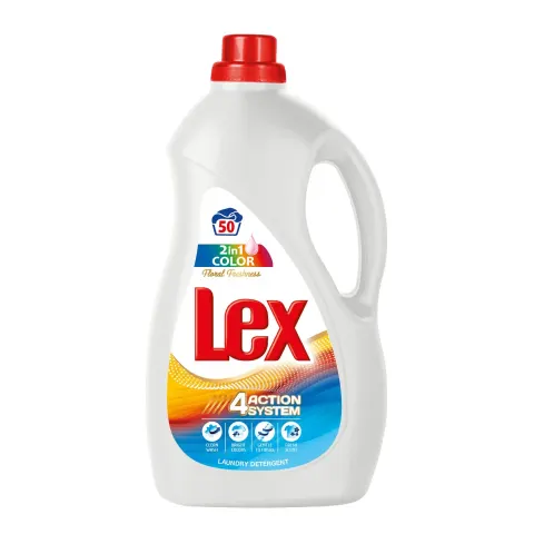 Detergent Perylene Lex Color Floral Freshness, 2 în 1, pentru țesături colorate, 3 L