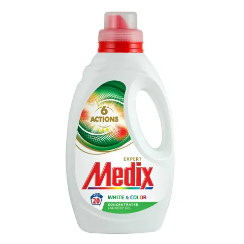 Detergent rufe Medix 6 Actions White&Color, lichid, 1.1 L, pentru 20 de spălări