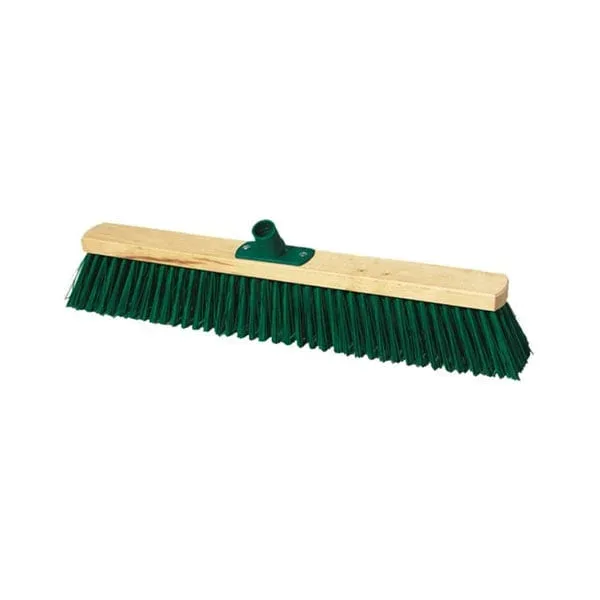 Mătura York, industrială, lemn, cu filet conic, 40 cm, verde