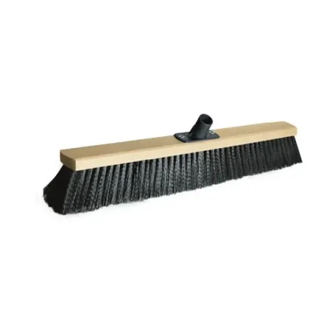 Mătură York, industrială, din lemn, cu filet conic, 40 cm, neagră