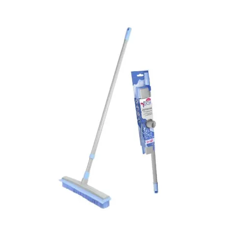 Mătură York Bacteria Stop, din cauciuc, cu mâner telescopic