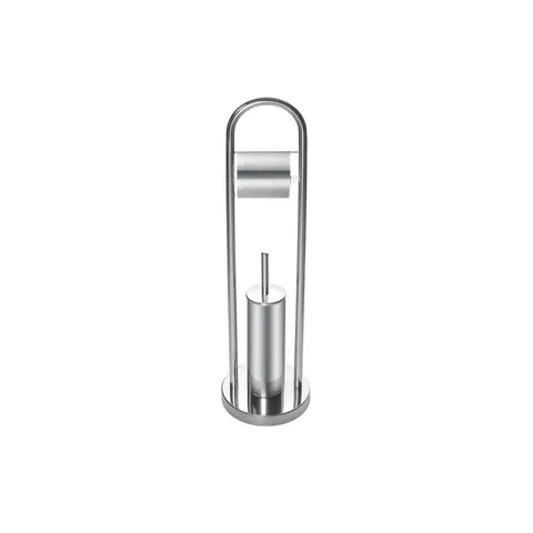 Perie pentru toaletă Dayco, metal, 21 x 81 cm, oțel inoxidabil, perii pentru toaletă