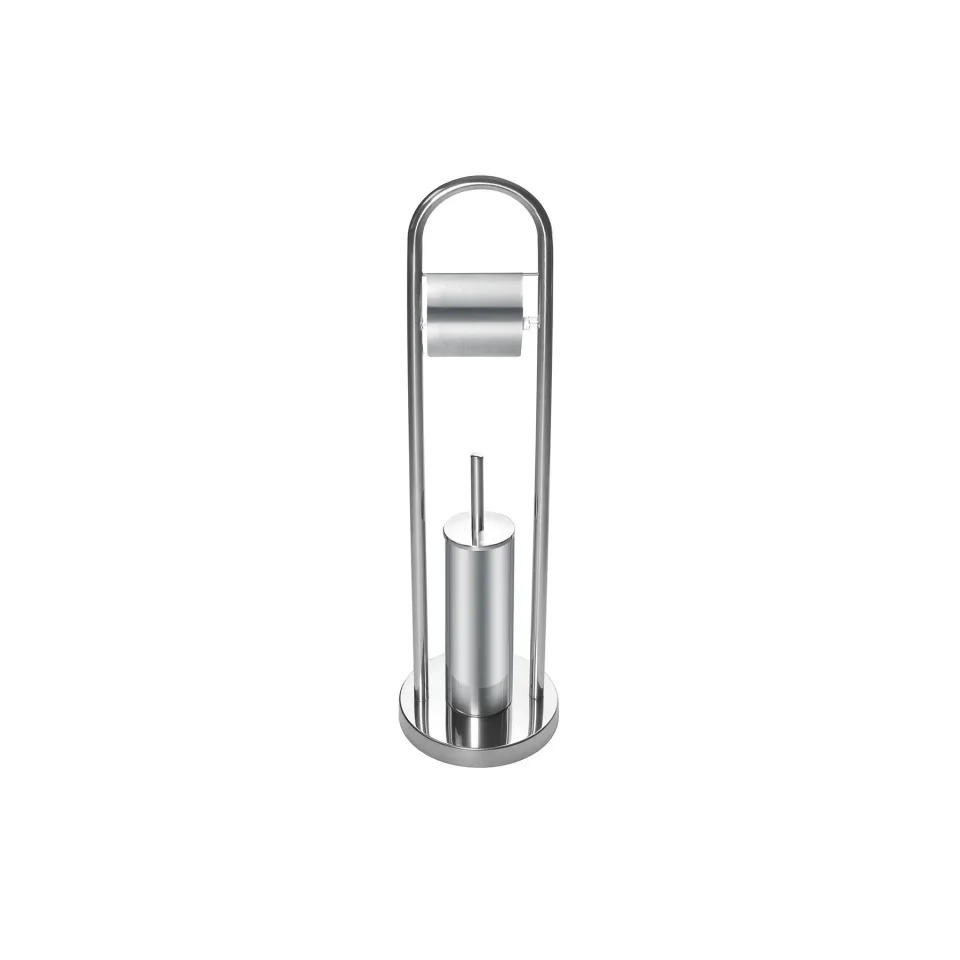 Perie pentru toaletă Dayco, metal, 21 x 81 cm, oțel inoxidabil, perii pentru toaletă