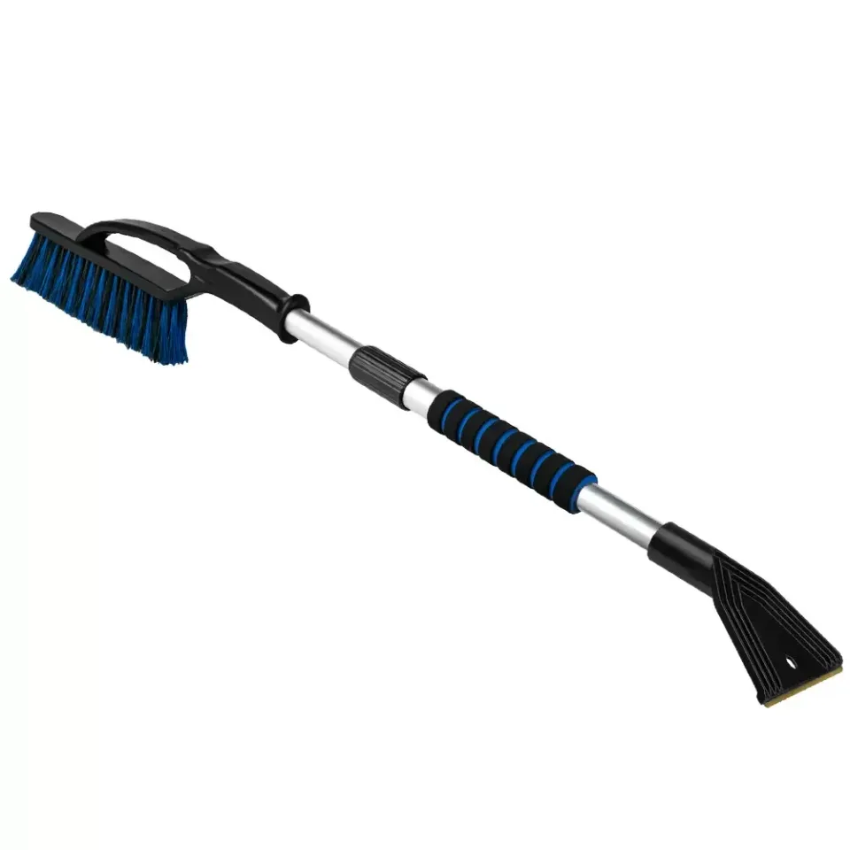 Perie pentru zăpadă Nice Touch, cu racletă pentru gheață și mâner telescopic, 87-115 cm