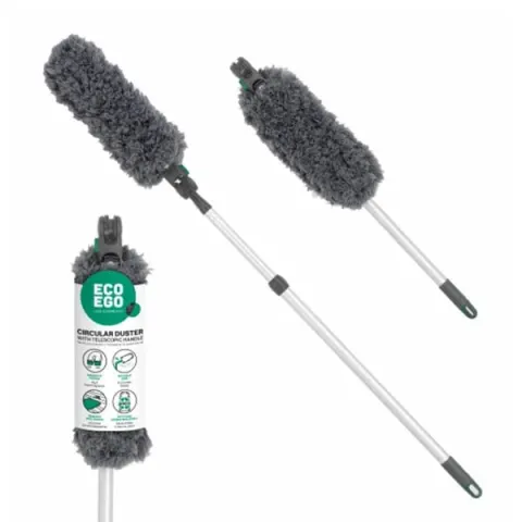 Perie de praf York Eco, microfibră, cu mâner telescopic