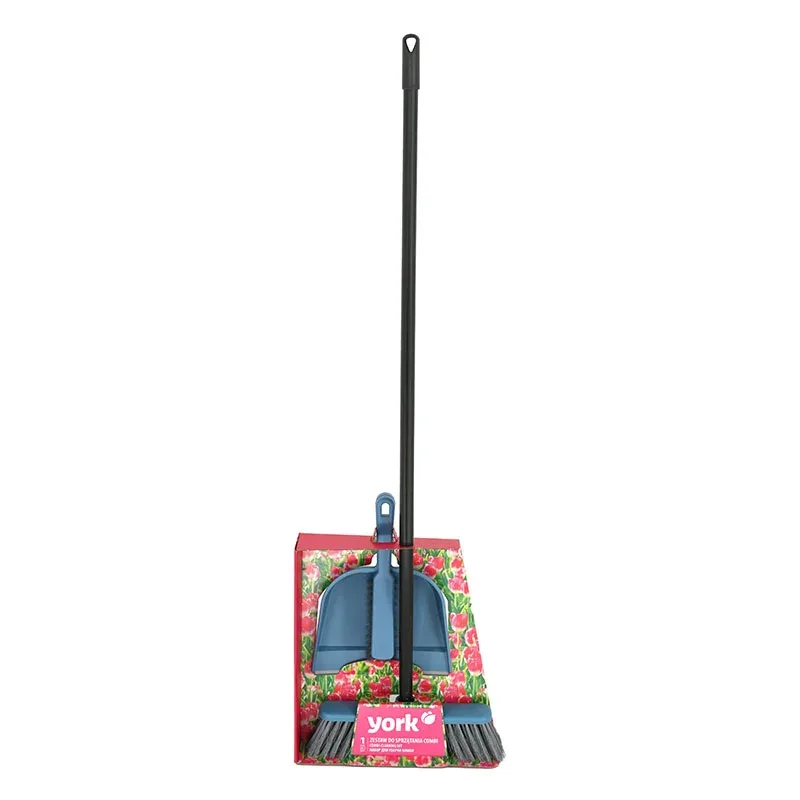 Set mătură cu coadă și perie cu făraș pentru masă York, 120 cm