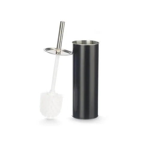 Perie de toaletă Berilo, metal, negru