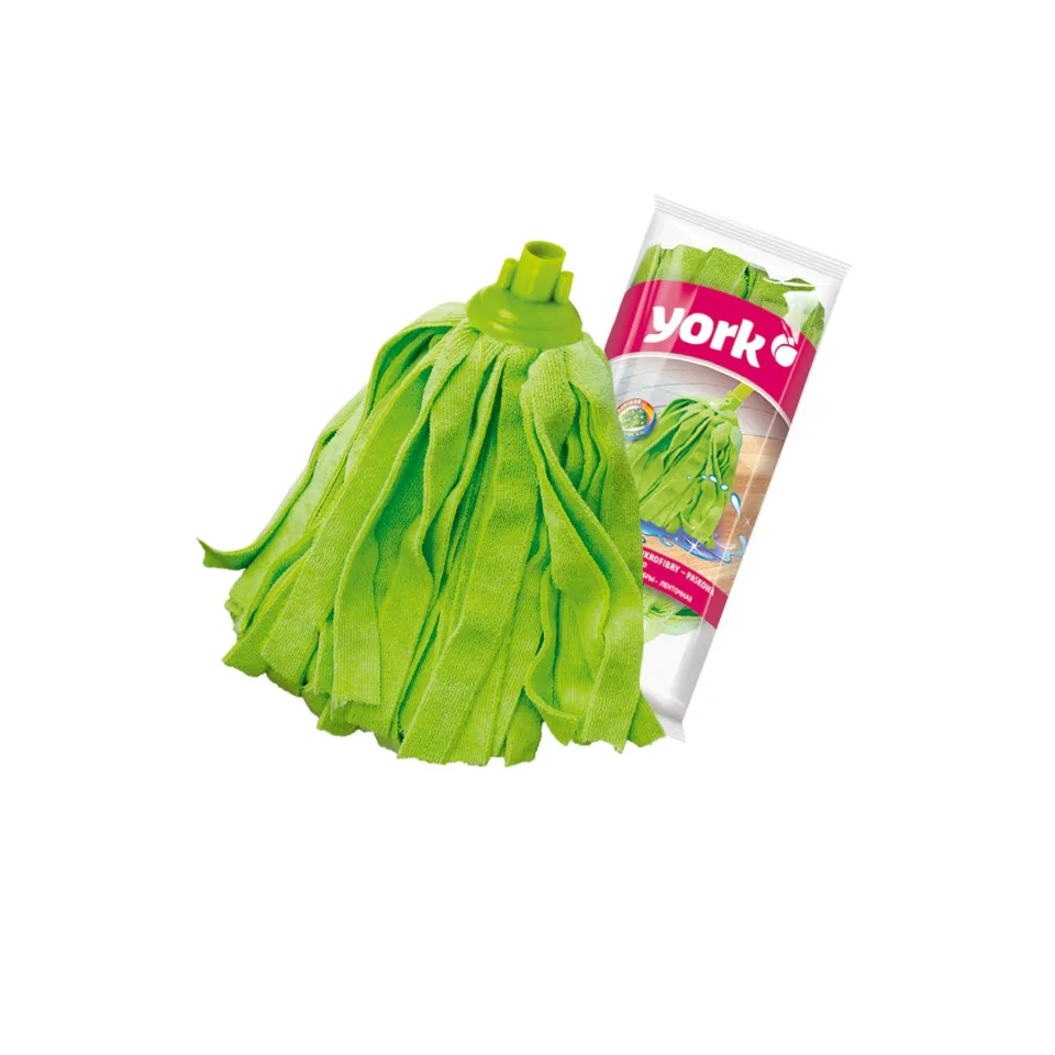 Mop York, microfibră, cu dungi, conic, asortat