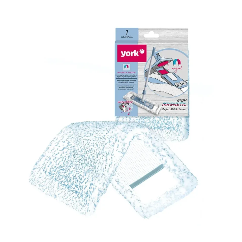 Mop York Magnetic, plat, rezervă, 47 x 17 cm