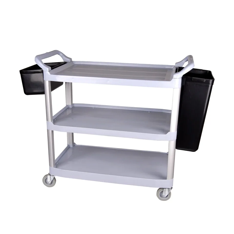 Cărucior pentru servire Office 1, 3 niveluri, PVC, 109 x 43 x 95 cm