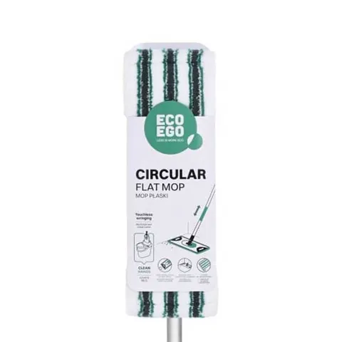 Mop York Eco Ego Circular, 40 x 15 cm, cu suport și mâner, 137 cm