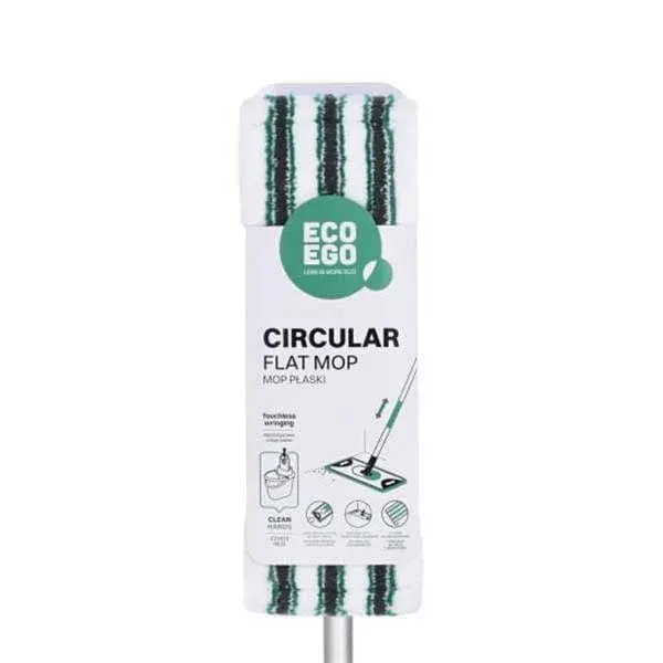 Mop York Eco Ego Circular, 40 x 15 cm, cu suport și mâner, 137 cm