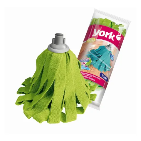 Mop York, cu benzi din microfibră, 200 g, filet conic, asortat