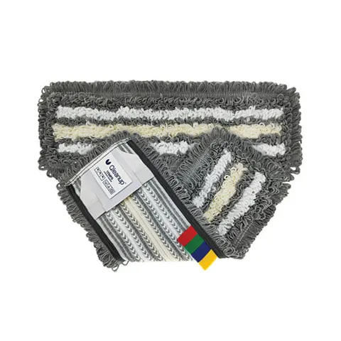 Mop York Qleanup Tri-Fiber, microfibră, dungi colorate, 42.5 x 16.5 cm