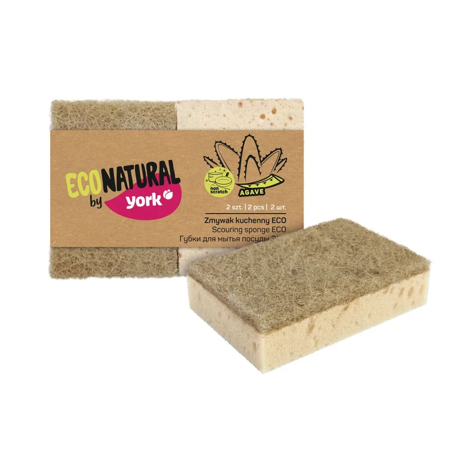 Burete de uz casnic York Eco Natural, fără canelură, 2 bucăți