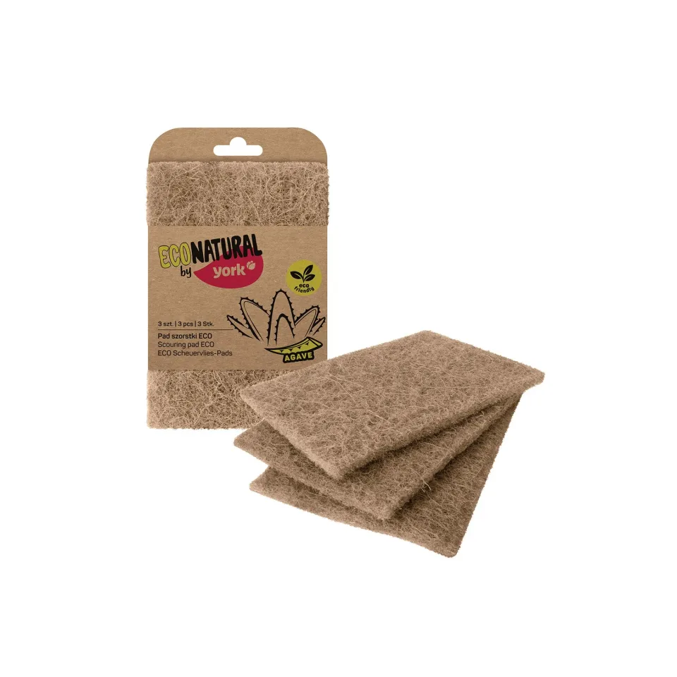 Pad York Eco Natural, abraziv, 3 bucăți