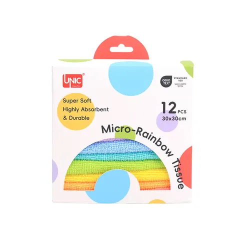 UNIC RAINBOW PROSOP MICROFIBRĂ UNIVERSAL 30x30CM OP.12