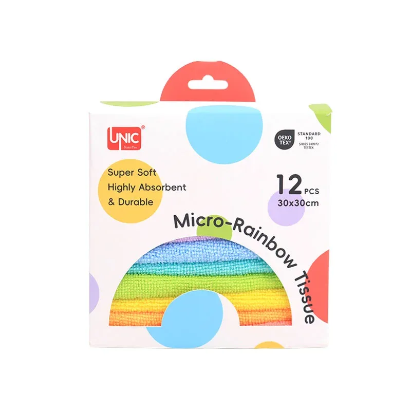 UNIC RAINBOW PROSOP MICROFIBRĂ UNIVERSAL 30x30CM OP.12