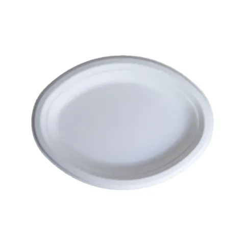 Farfurii eco, ovale, 263 x 199 x 20 mm, 25 bucăți