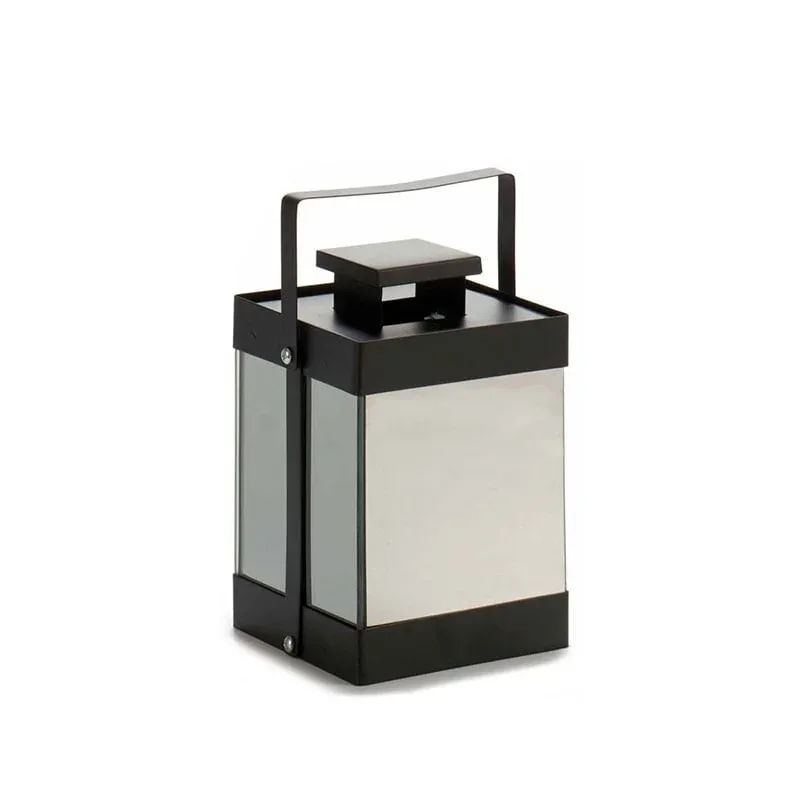 Felinar Giftdecor, 10 diode LED, metal, mic, negru