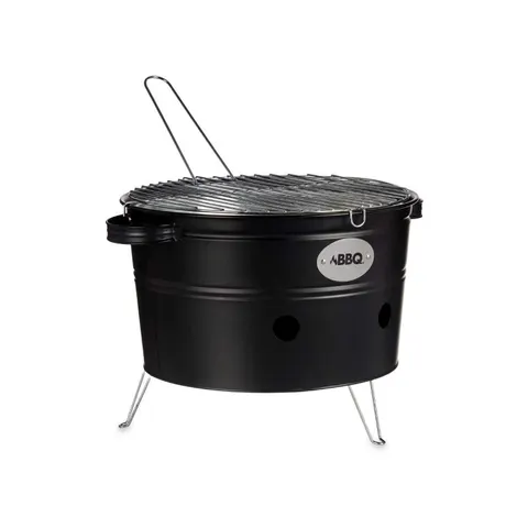 Grătar La Dehesa, formă de găleată, 35 cm, negru